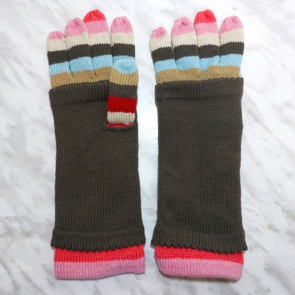 ⛄️ Aero by Aeropostale Multicolored Knit Gloves - Size M - Picture 3 of 7